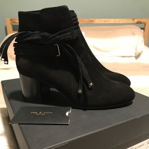 NEW Rag & Bone black booties, size 38